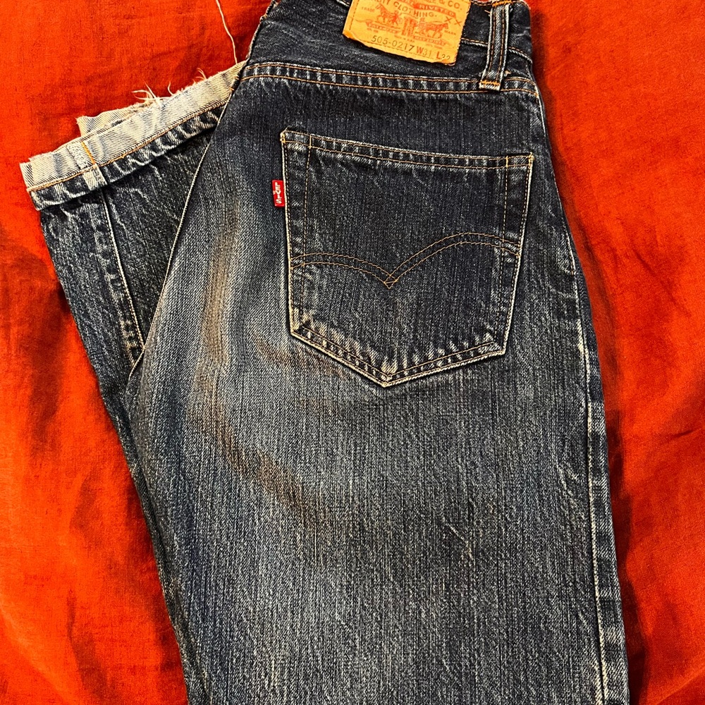 Levi's 505 selvedge denim